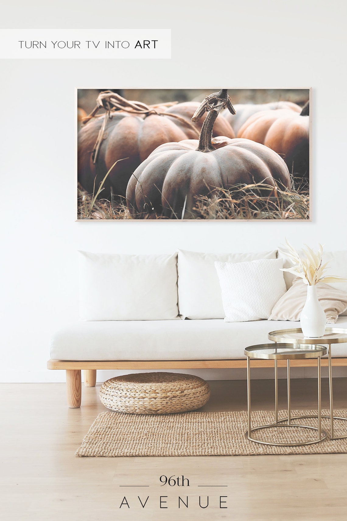 Rustic Pumpkins Halloween Art Print - Image 2