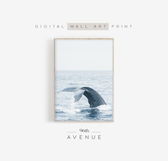 Humpback Whale Ocean Wall Art Print