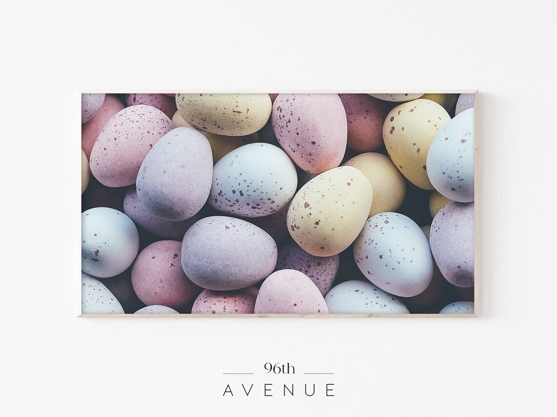 Easter Eggs TV Art, Abstract Modern Decor