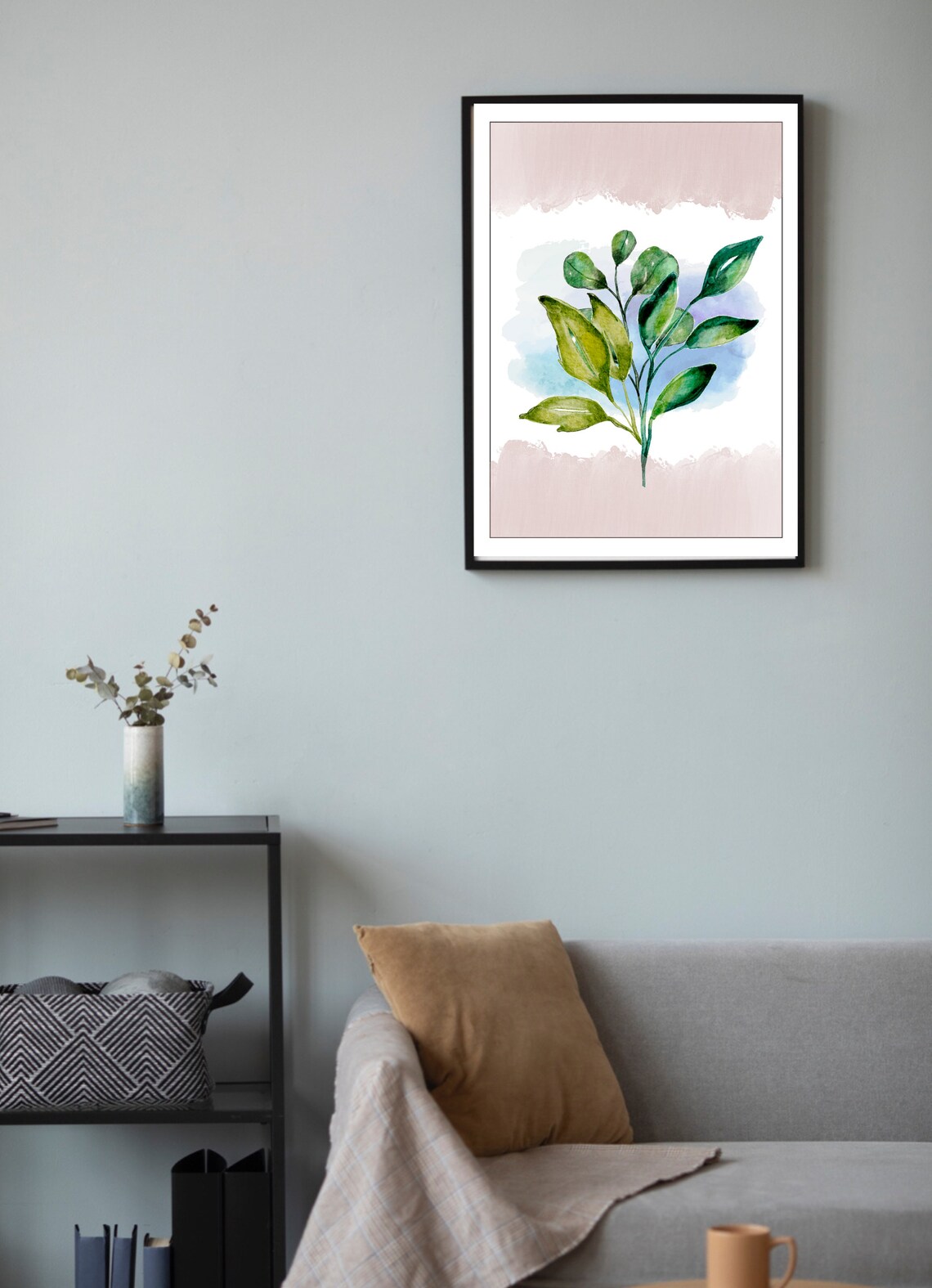 Watercolor Botanical Print - Abstract Greenery - Image 3