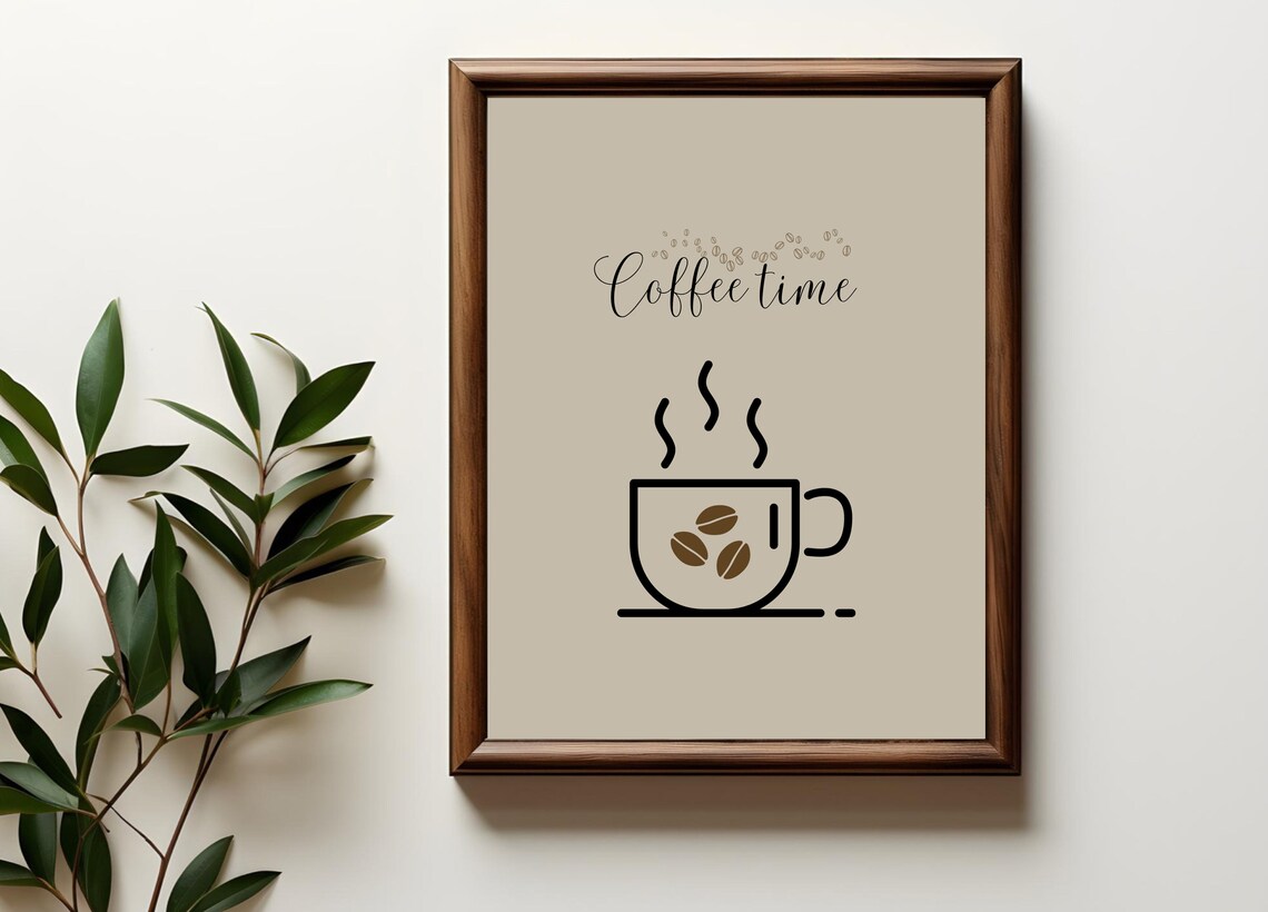 Coffee Time, Dining Room Decor Art Print