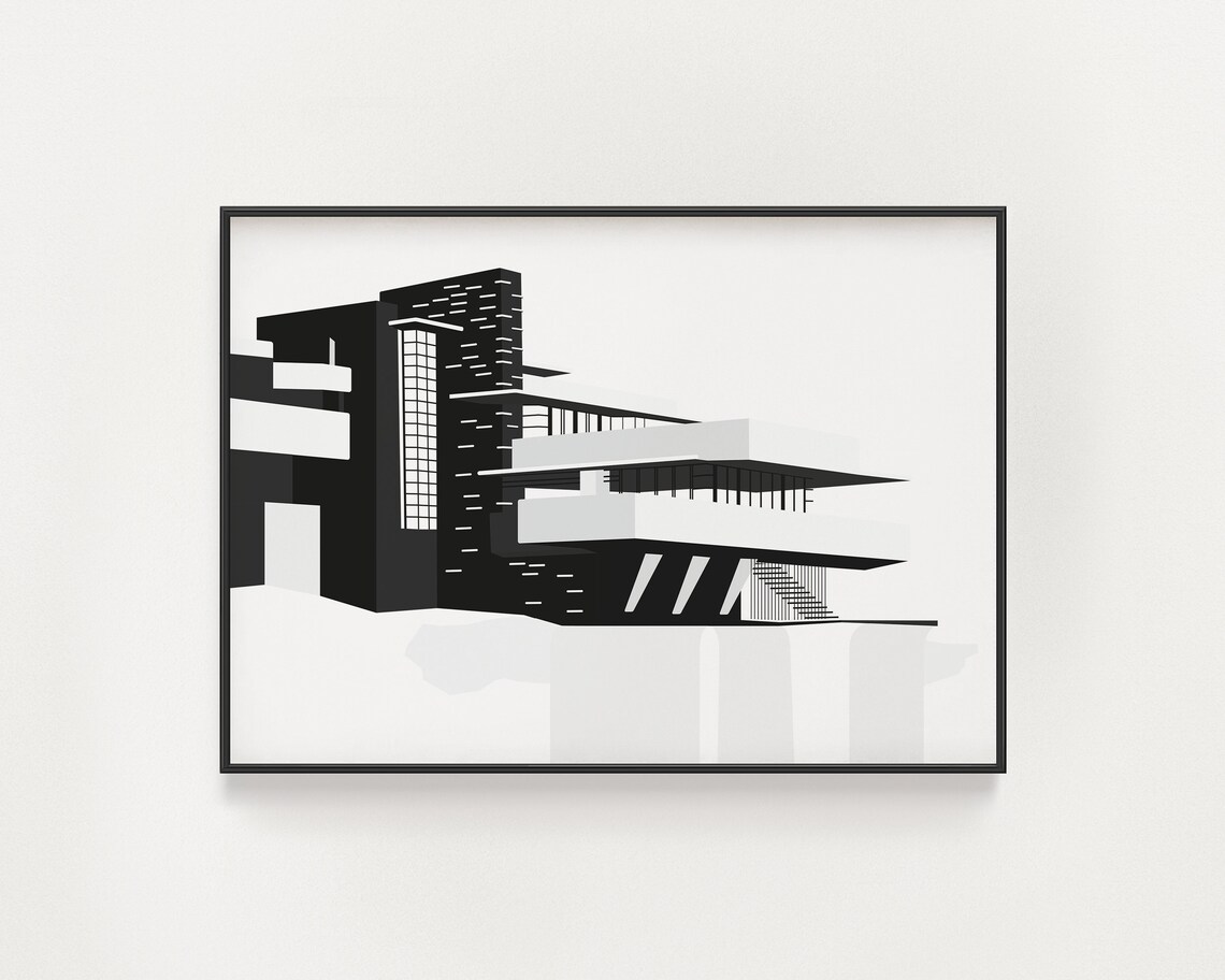 Fallingwater, Frank Lloyd Wright Architecture Poster