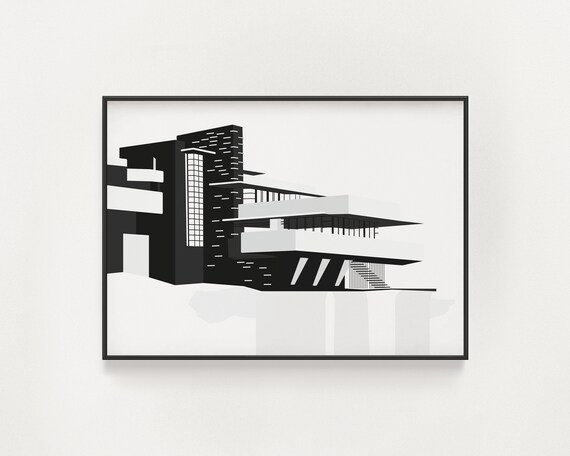 Fallingwater, Frank Lloyd Wright Architecture Poster