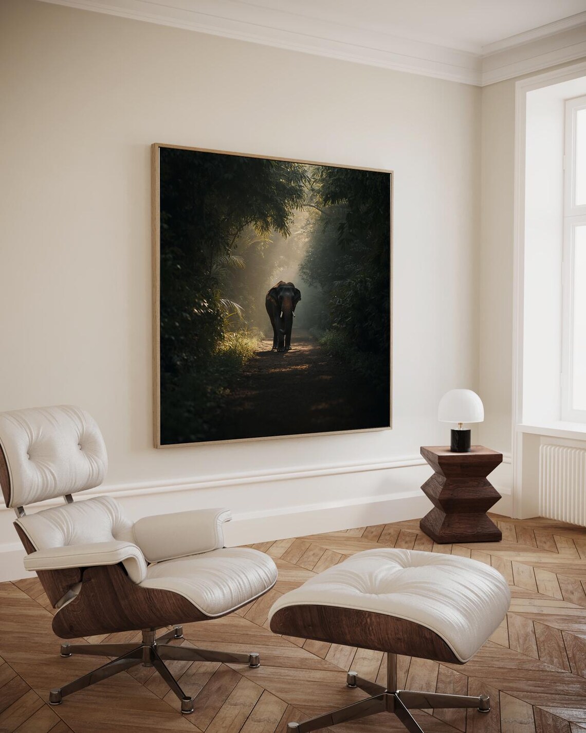 Elephant In The Morning Light Artwork Wall Art