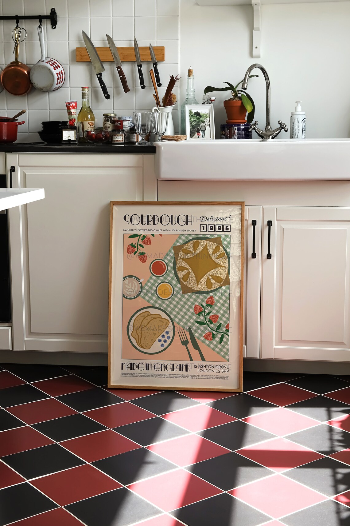 Sourdough Retro Kitchen Art Poster Print - Image 3