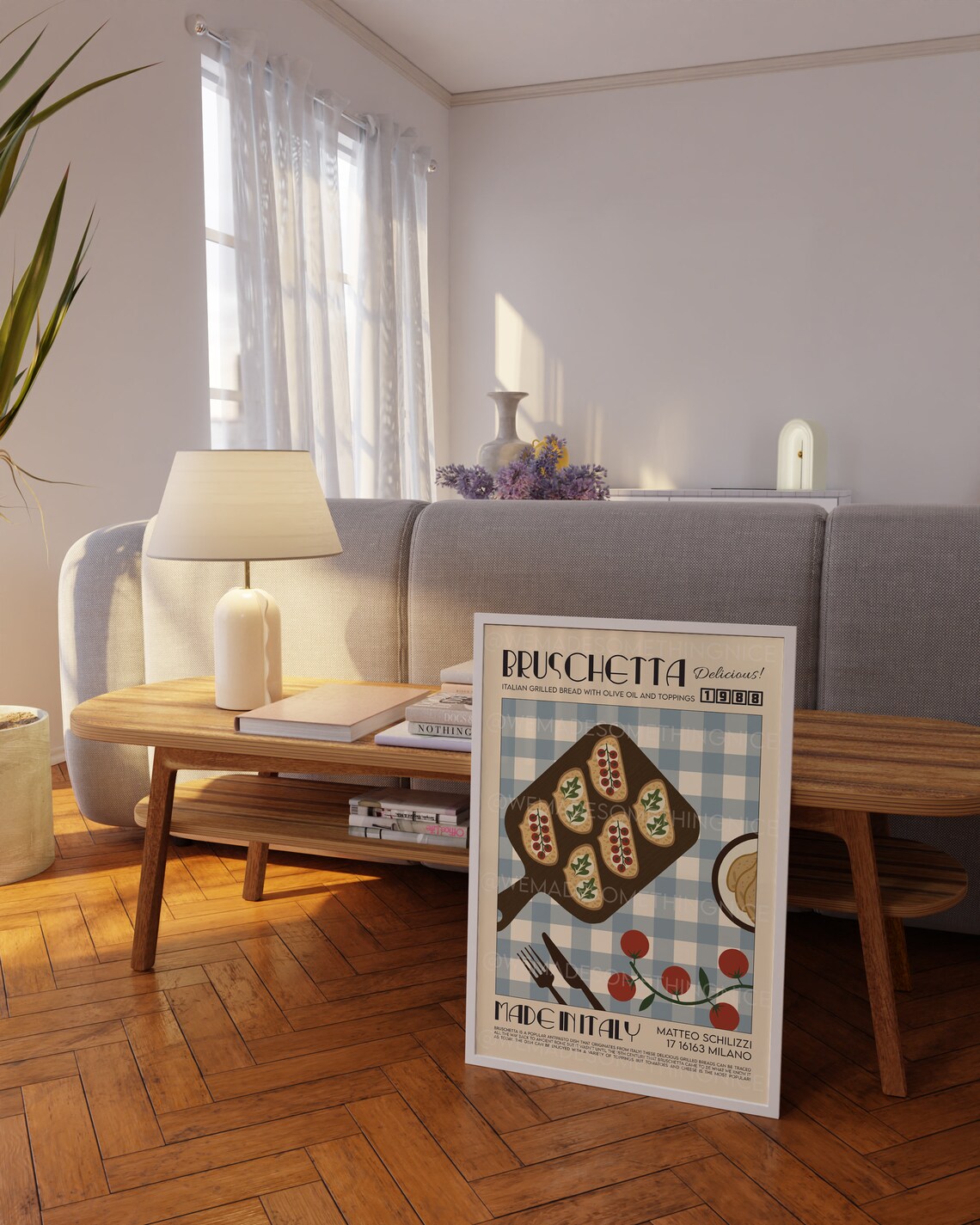 Bruschetta Kitchen Art, Mid-Century Modern Italy Poster - Image 2