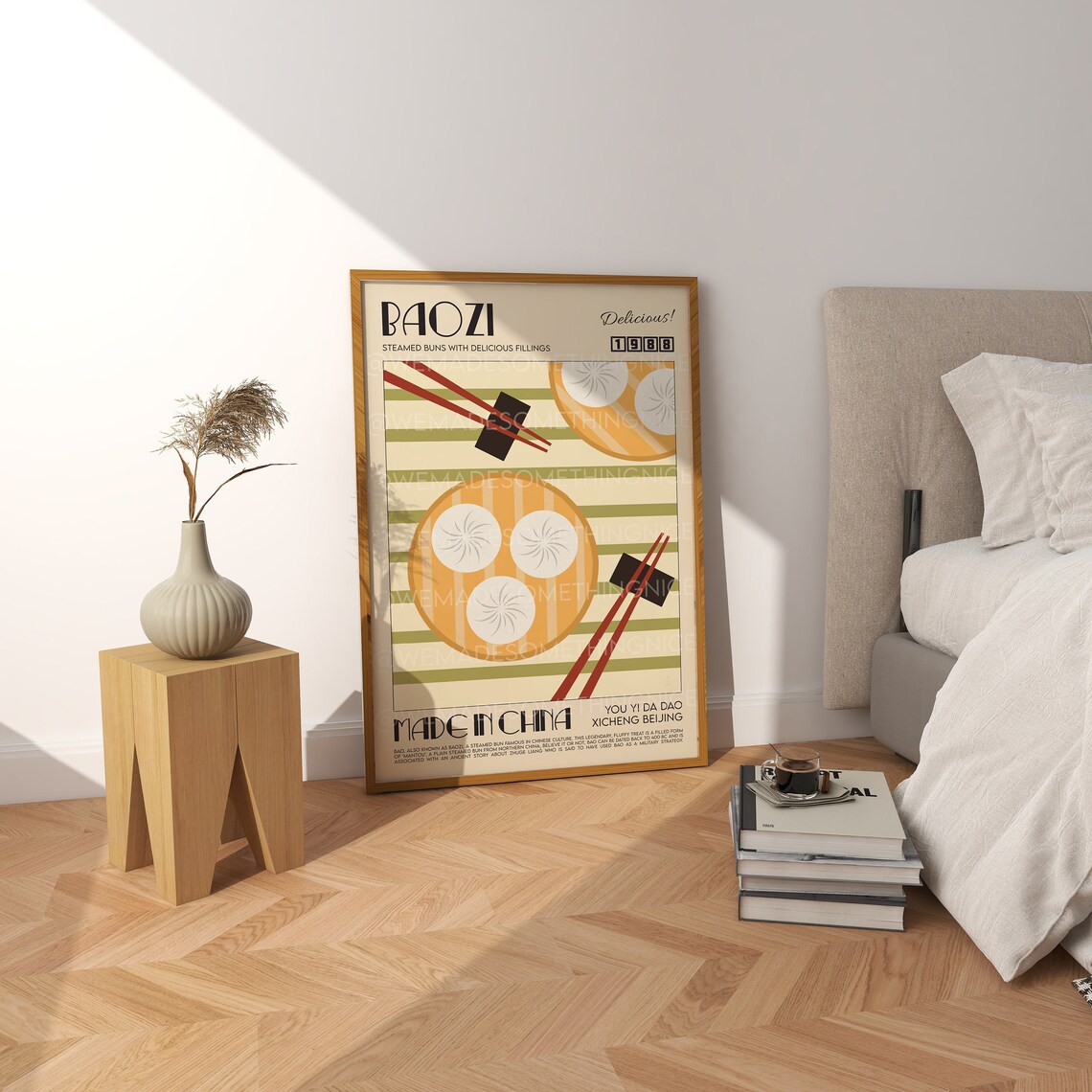 Bao Bun Kitchen Poster, Retro Food Art Print - Image 2
