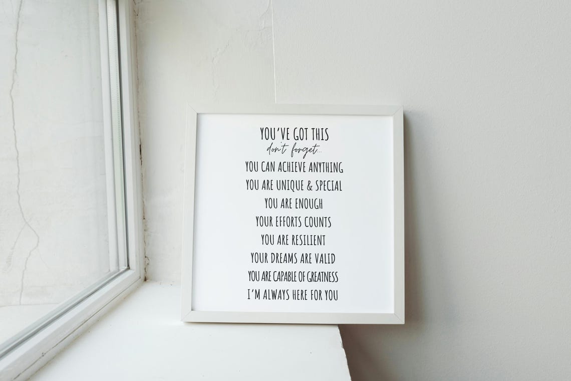 Youve Got This Affirmation List Kids Classroom Encouragement Poster - Image 2