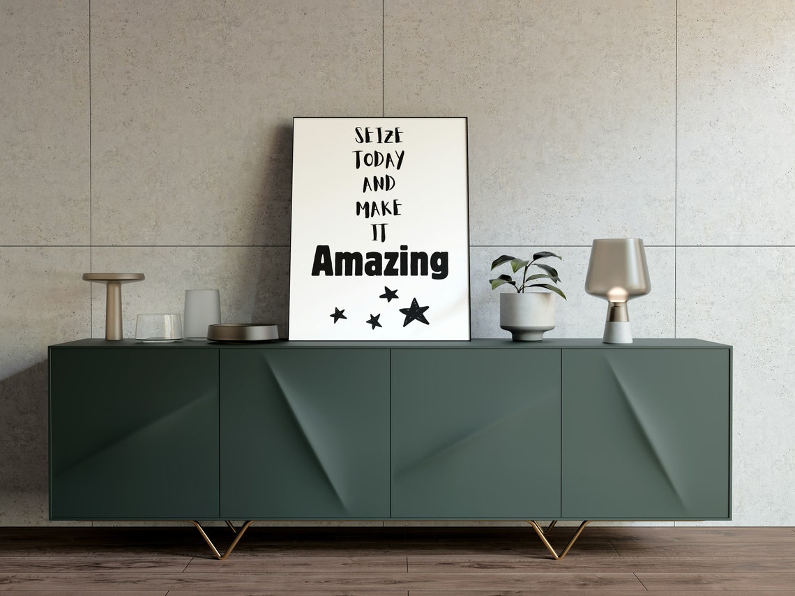 Seize Today and Make It Amazing Star Motivational Quote Poster - Image 2