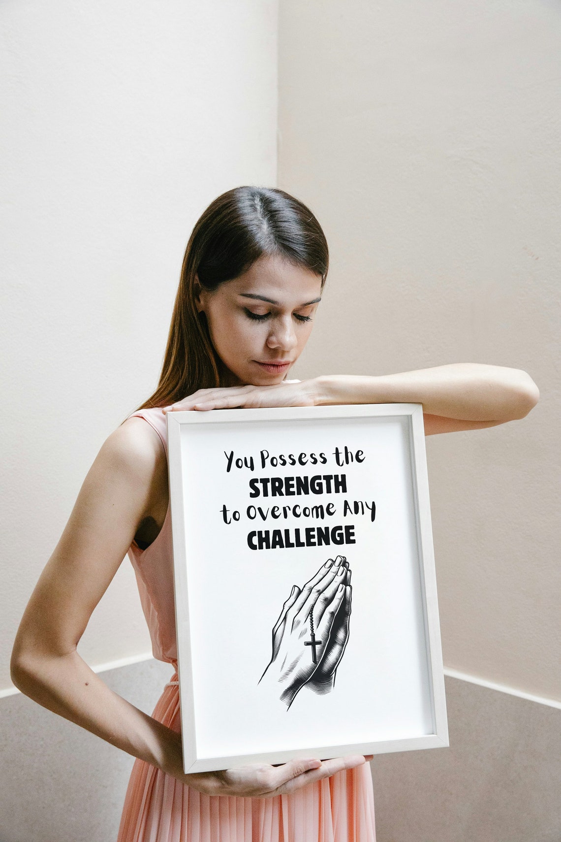 You Possess the Strength to Overcome Any Challenge Prayer Poster - Image 2