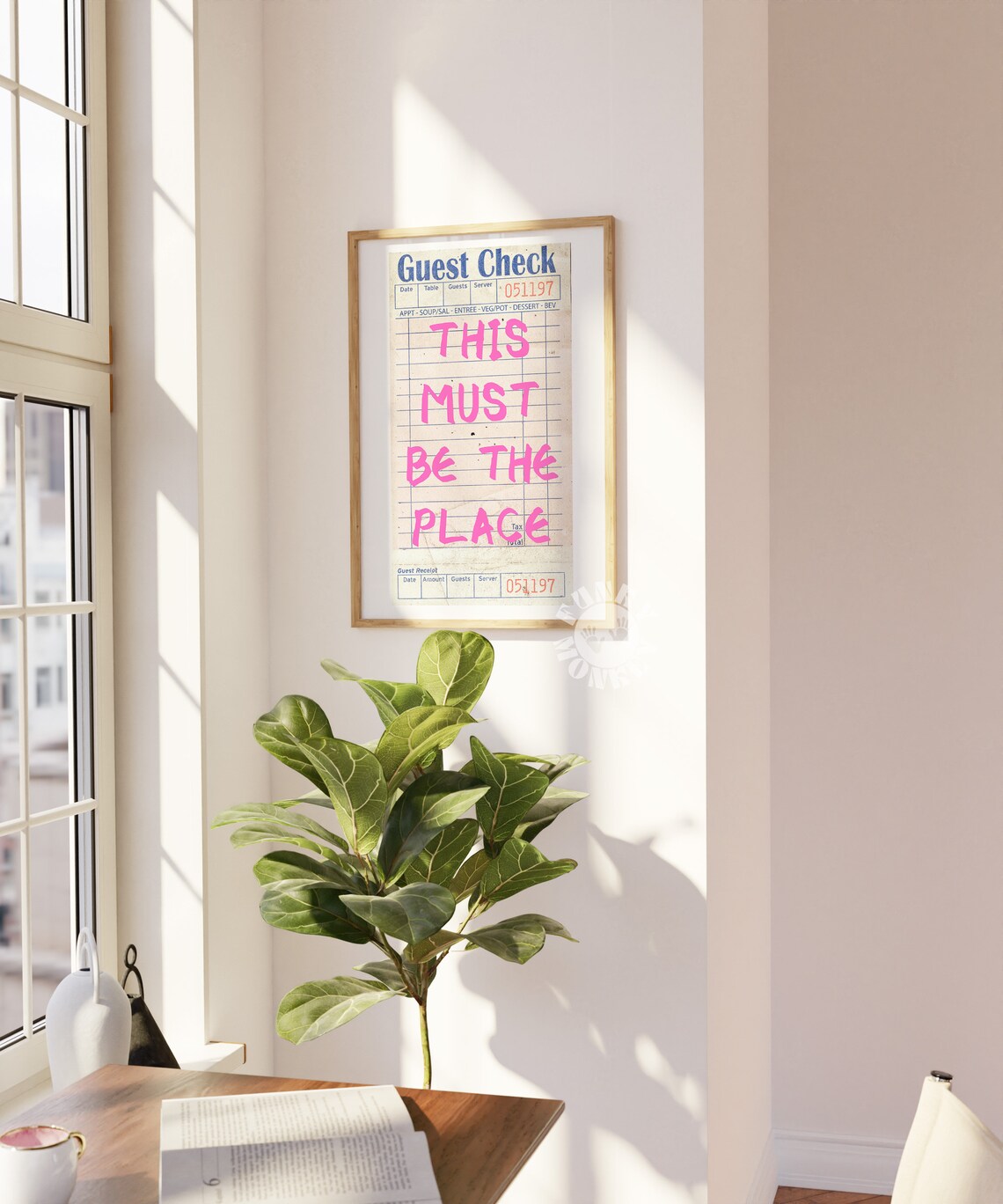 This Must Be The Place Guest Check Poster, Retro - Image 3