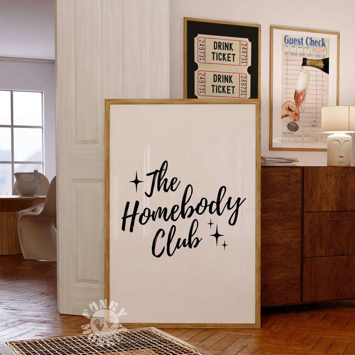 The Homebody Club Retro Quote Wall Art Print