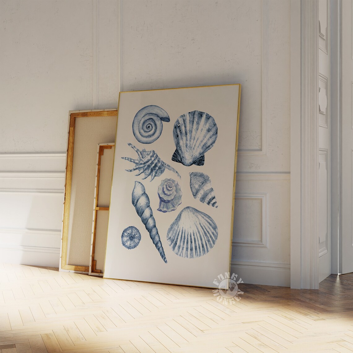 Shell Art Print, Coastal Granddaughter Aesthetic