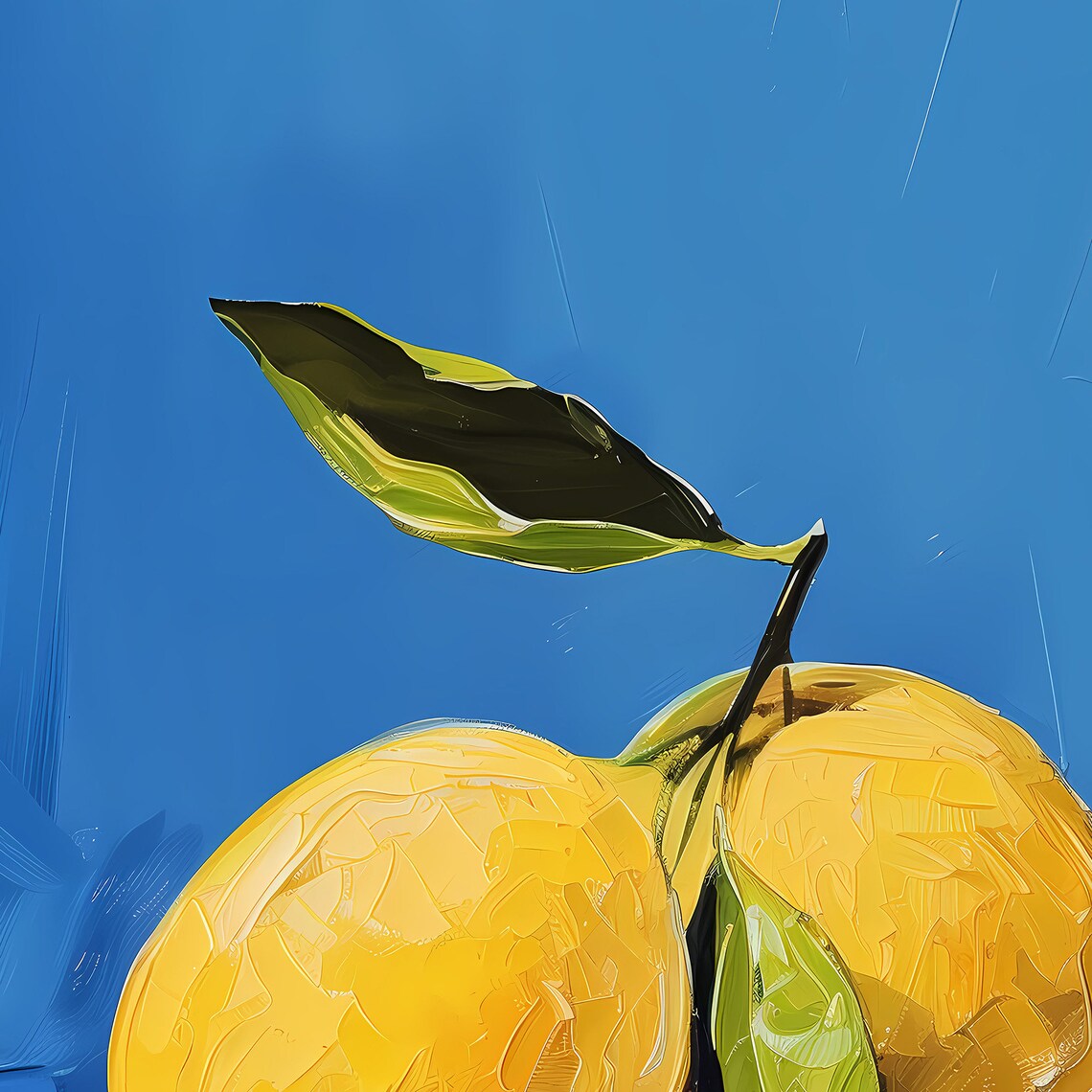 Lemon Still Life, Retro Kitchen Art Print - Image 2