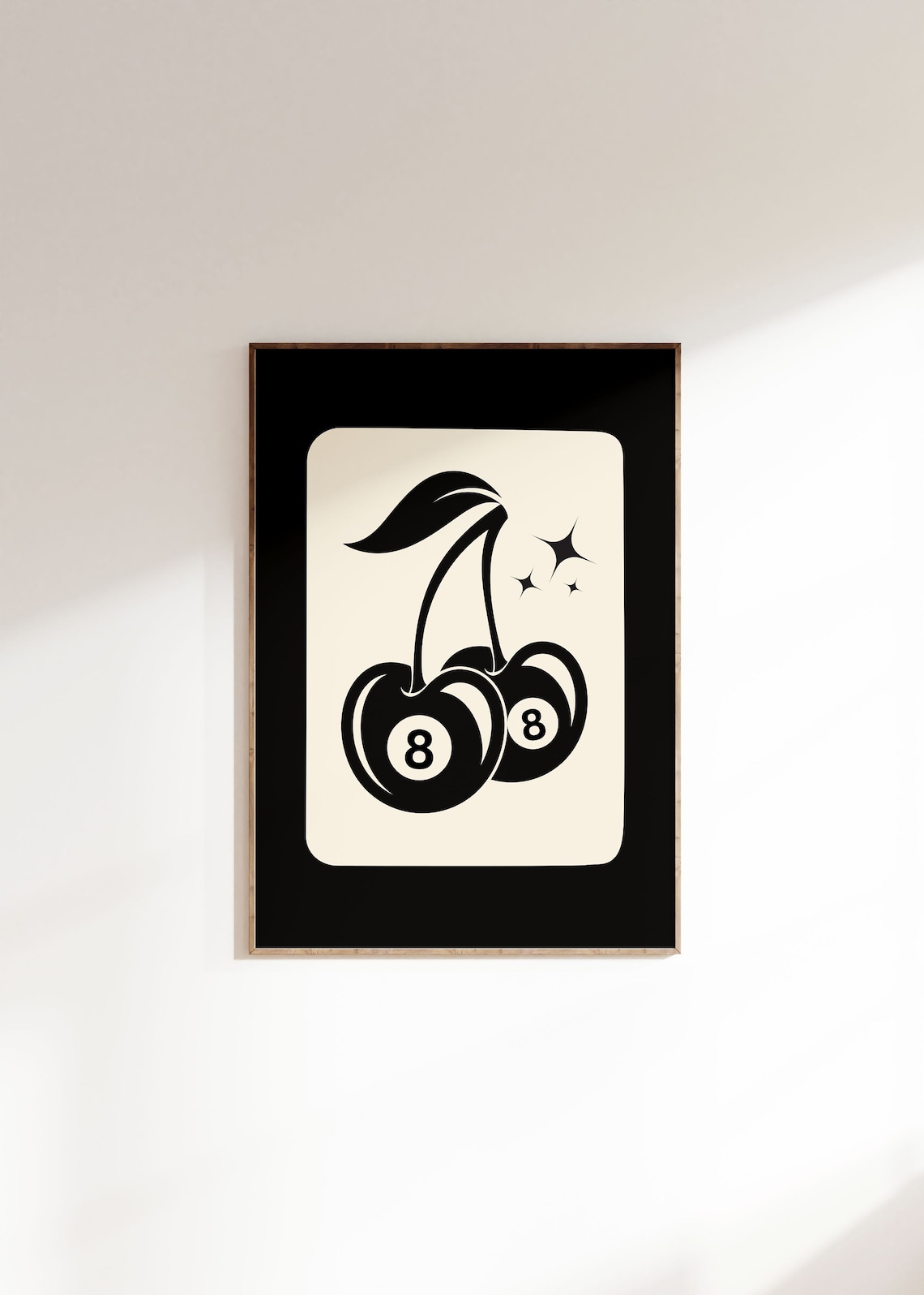 Funky Cherry Ball 8 Trendy Lucky You Art Print