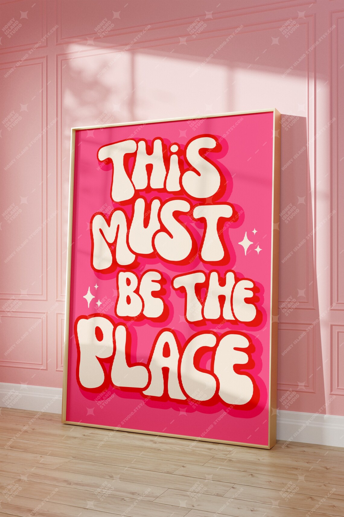This Must Be The Place Retro Dorm Decor Art Print