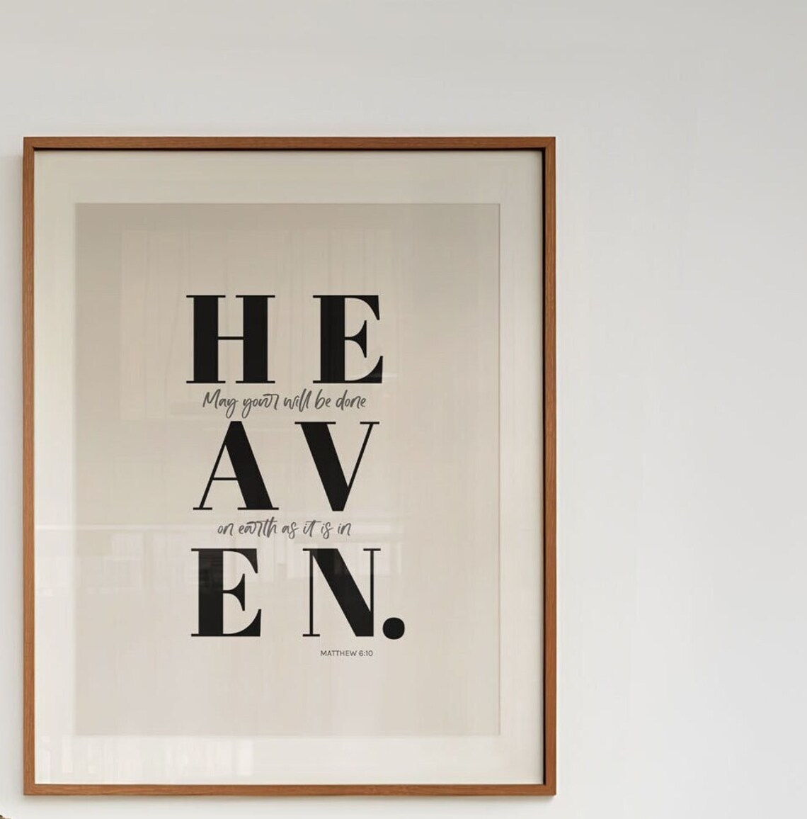 Matthew 6:10 Scripture Poster, Modern Bible Verse - Image 2