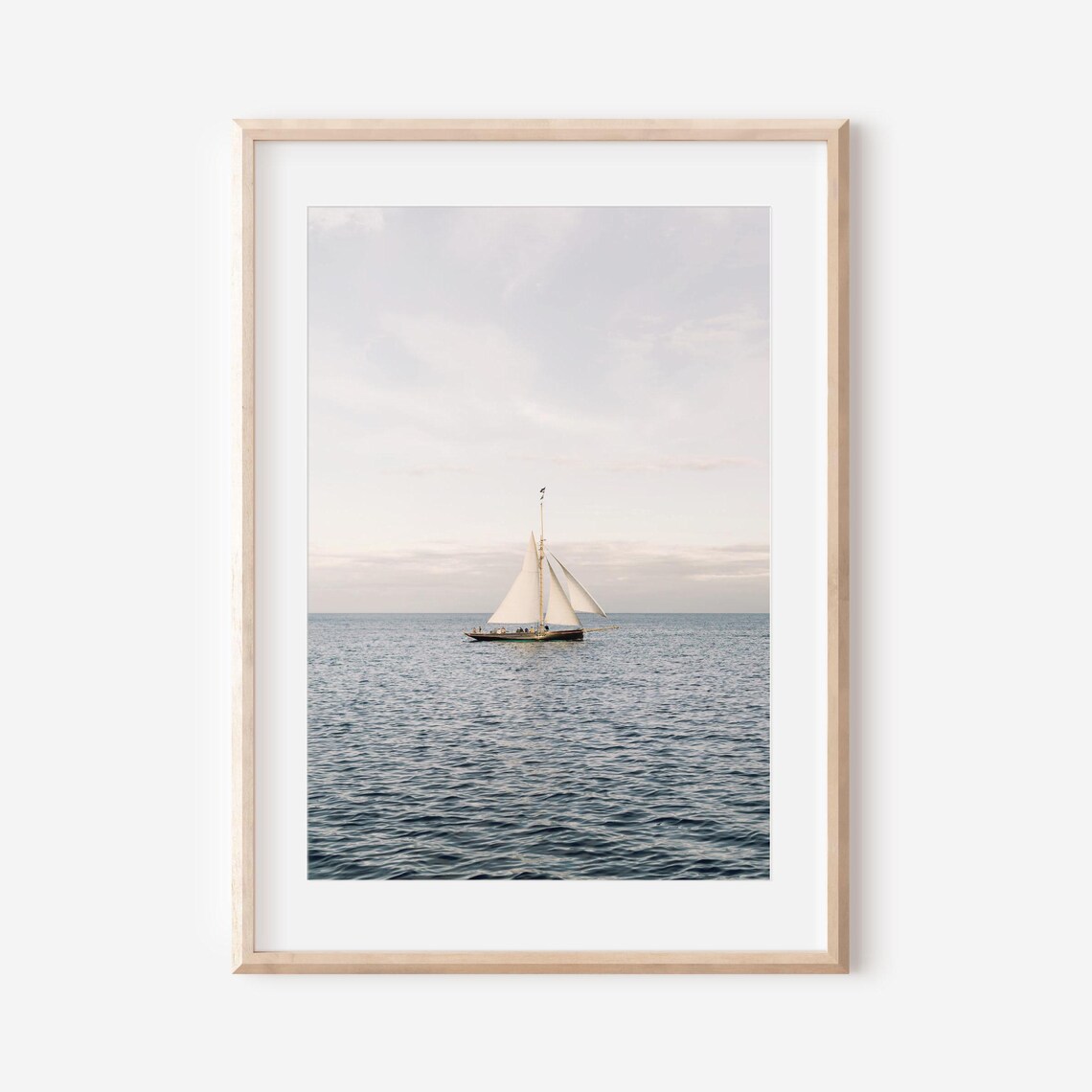 Nantucket Sailboat Photo Print, Coastal Wall Art