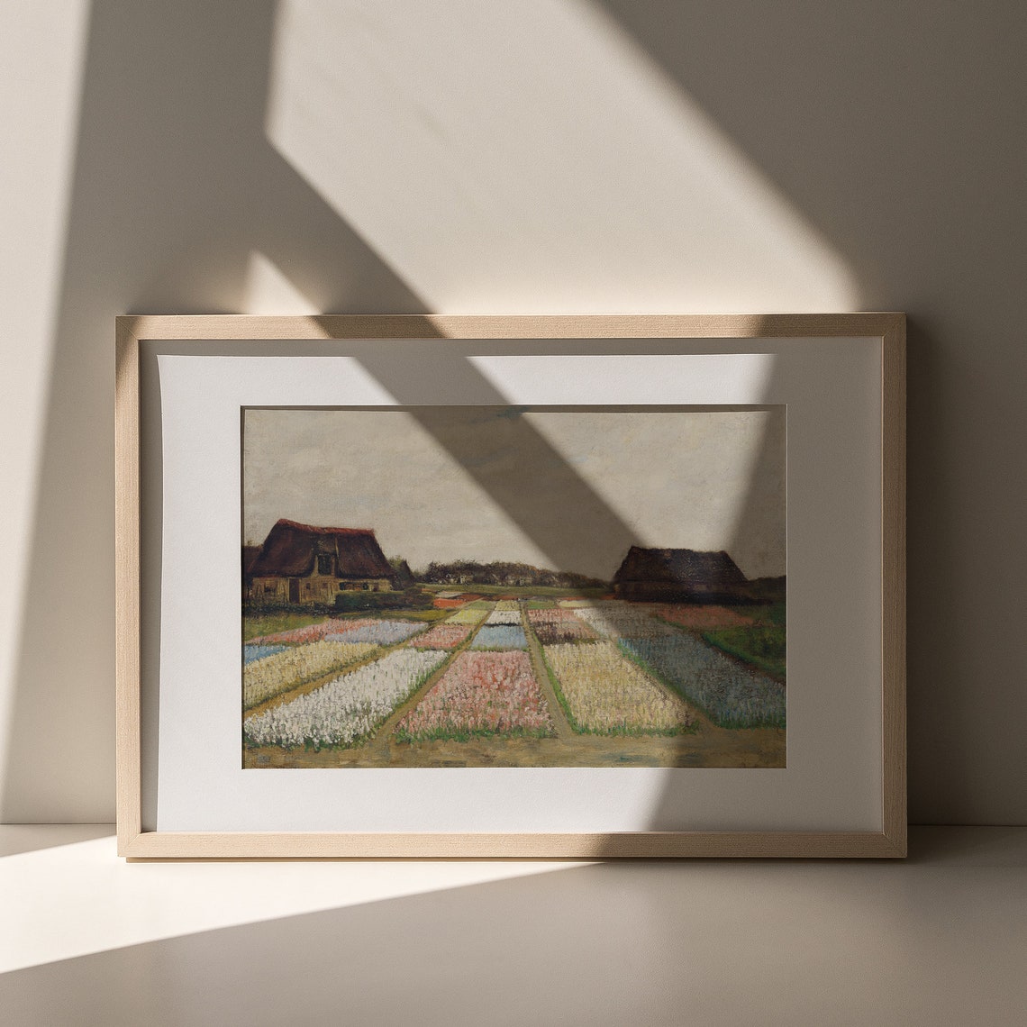 Spring Flower Fields Farmhouse Vintage Tulip Farm Landscape Poster - Image 6