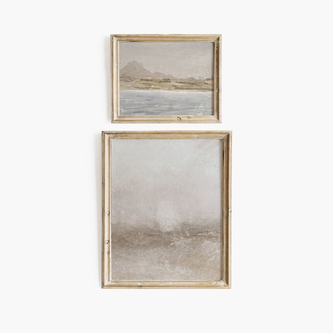 Set of 10 Vintage Coastal Sailboat Seascape Muted Neutral Gallery Wall Poster - Image 5