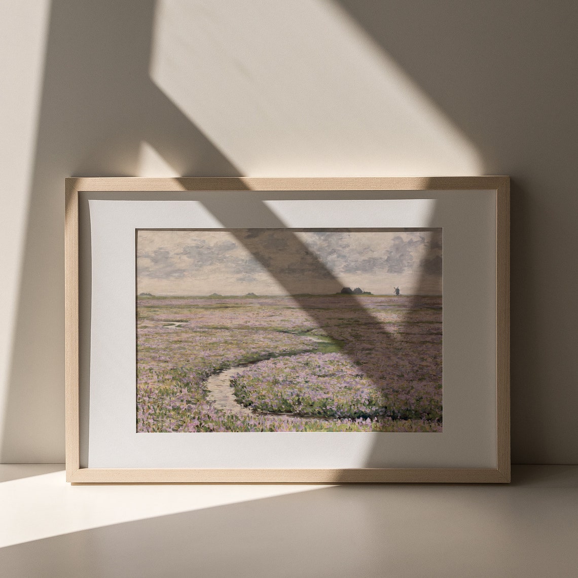 Vintage Spring Meadow Print Wildflower Field Landscape Wall Dcor French Country Floral Oil Painting Farmhouse Wall Art - Image 5