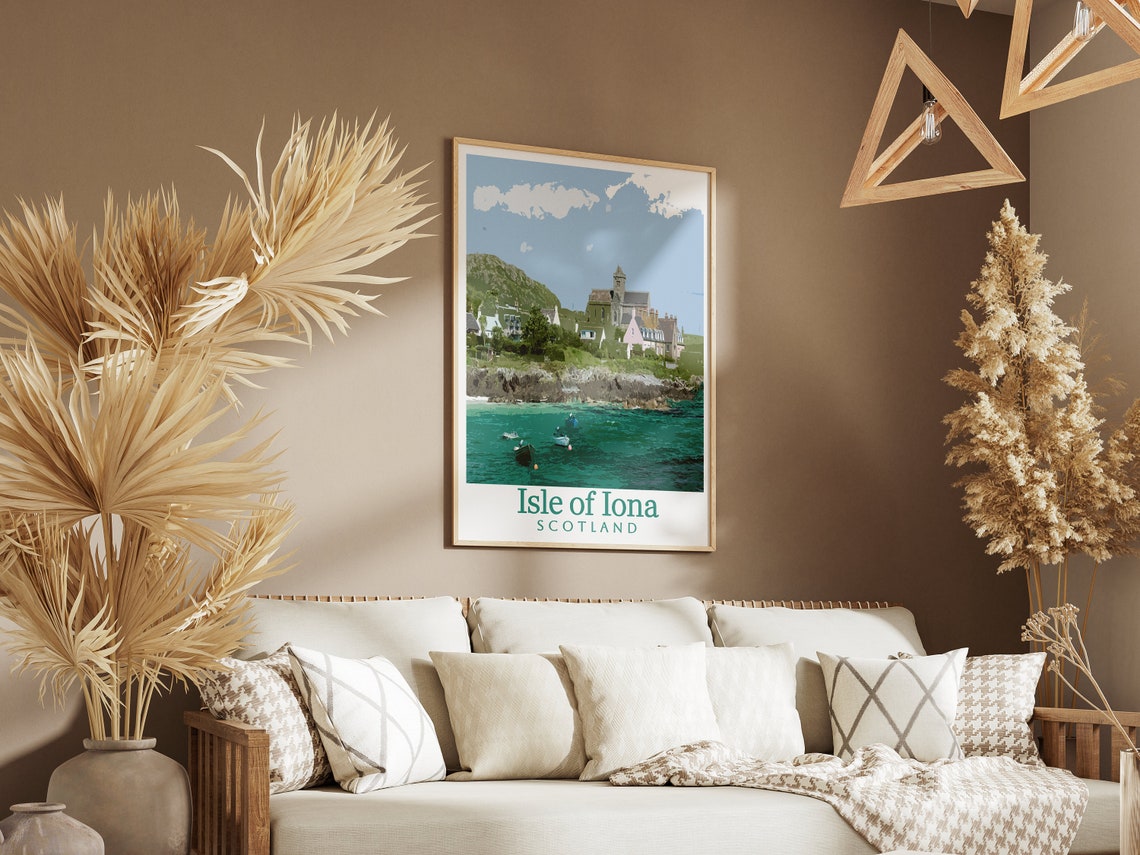 Isle Of Iona Travel Print Scotland Travel Print Scotland Poster Isle Of Iona Poster Iona Travel Poster A5 A4 A3 A2 A1 A0 Etc - Image 3
