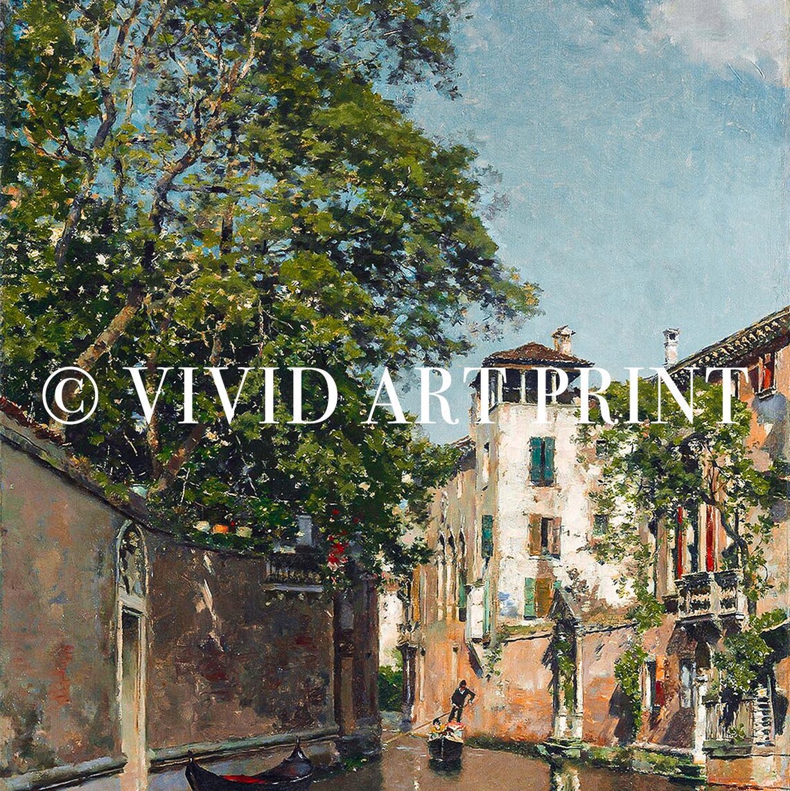 Venice Canal Vintage Romantic Cottage Core Art Print - Image 4