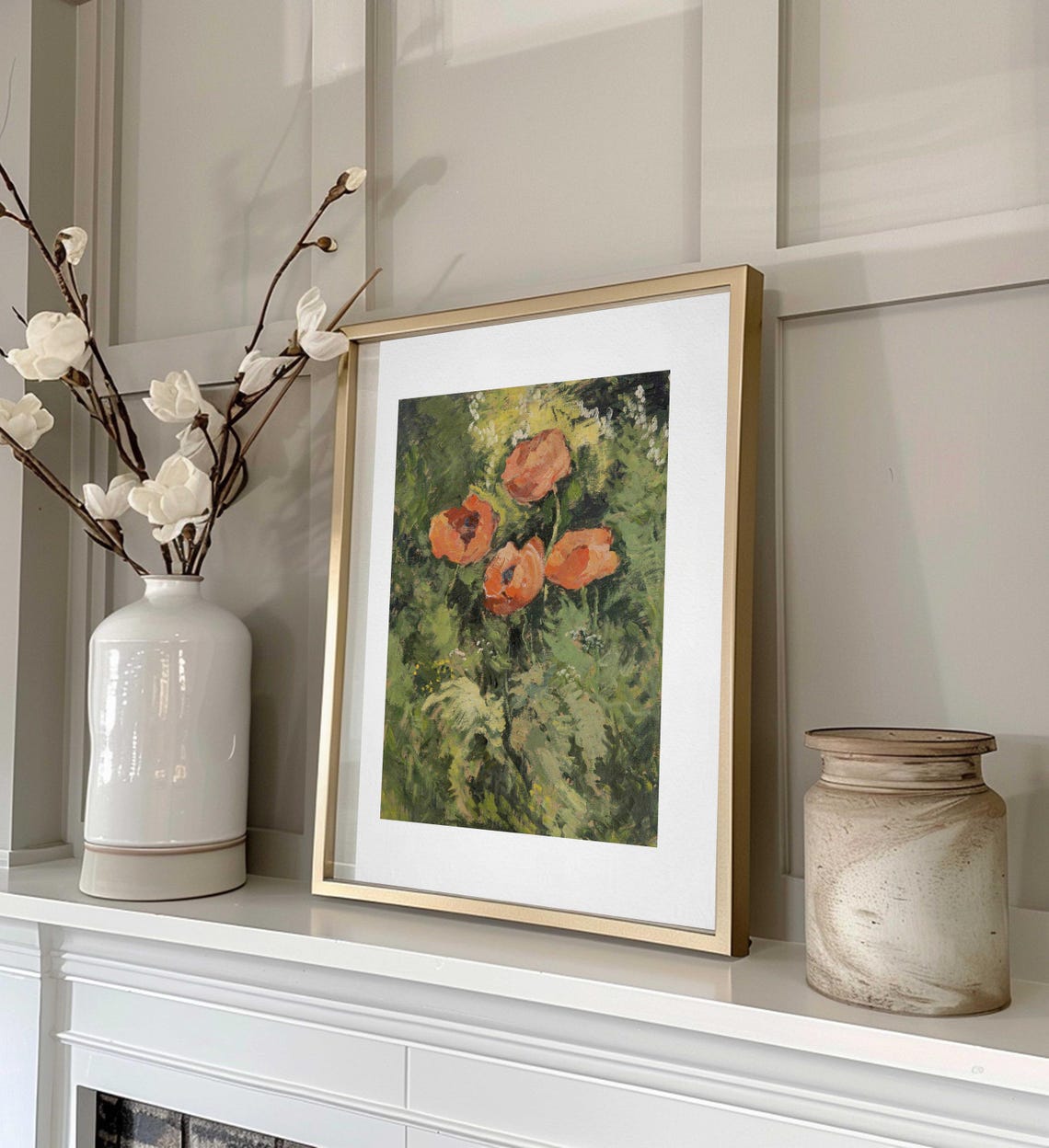 Wild Poppy Vintage Art Print, Botanical Floral - Image 2