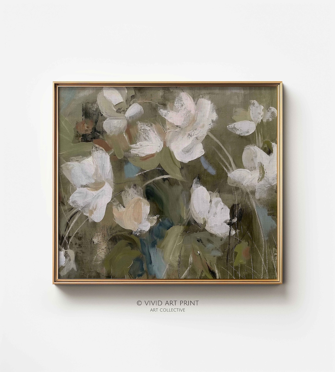 Abstract Daffodils Art Print, Fine Art Decor