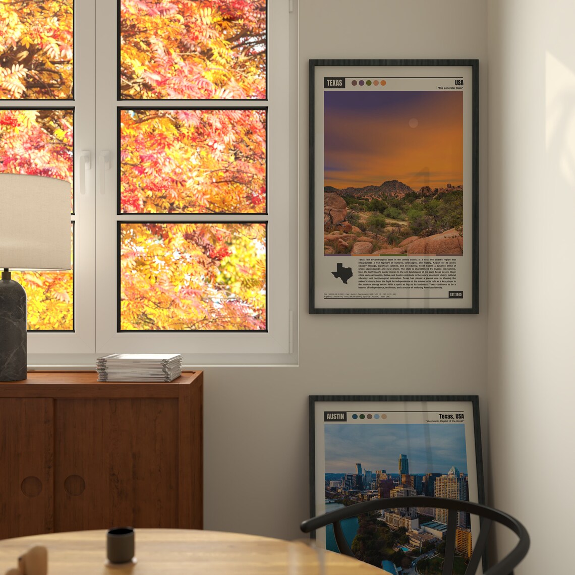 Austin Travel Poster, Map and Skyline Wall Decor - Image 3