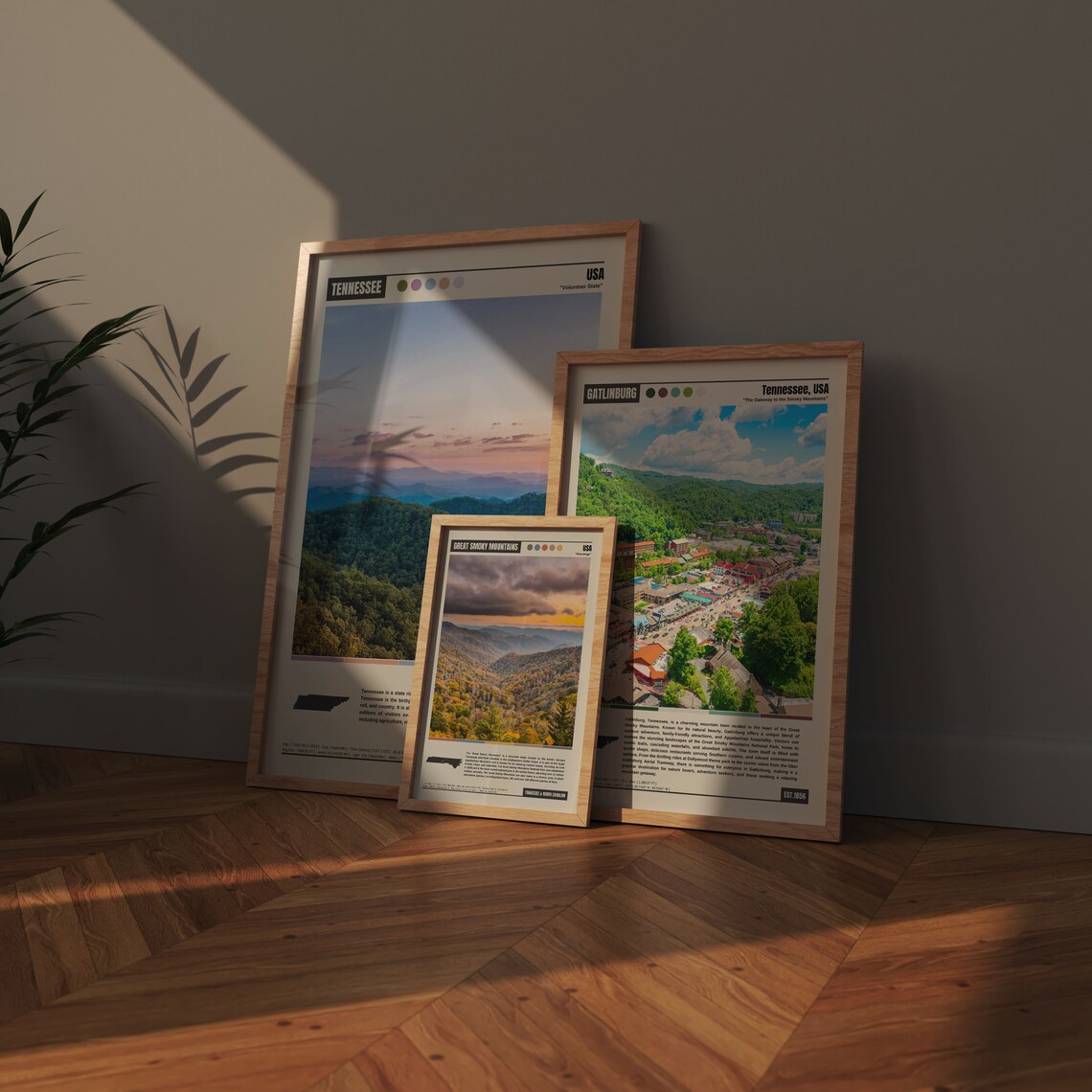 Great Smoky Mountains Travel Poster, Scenic Landscape - Image 4
