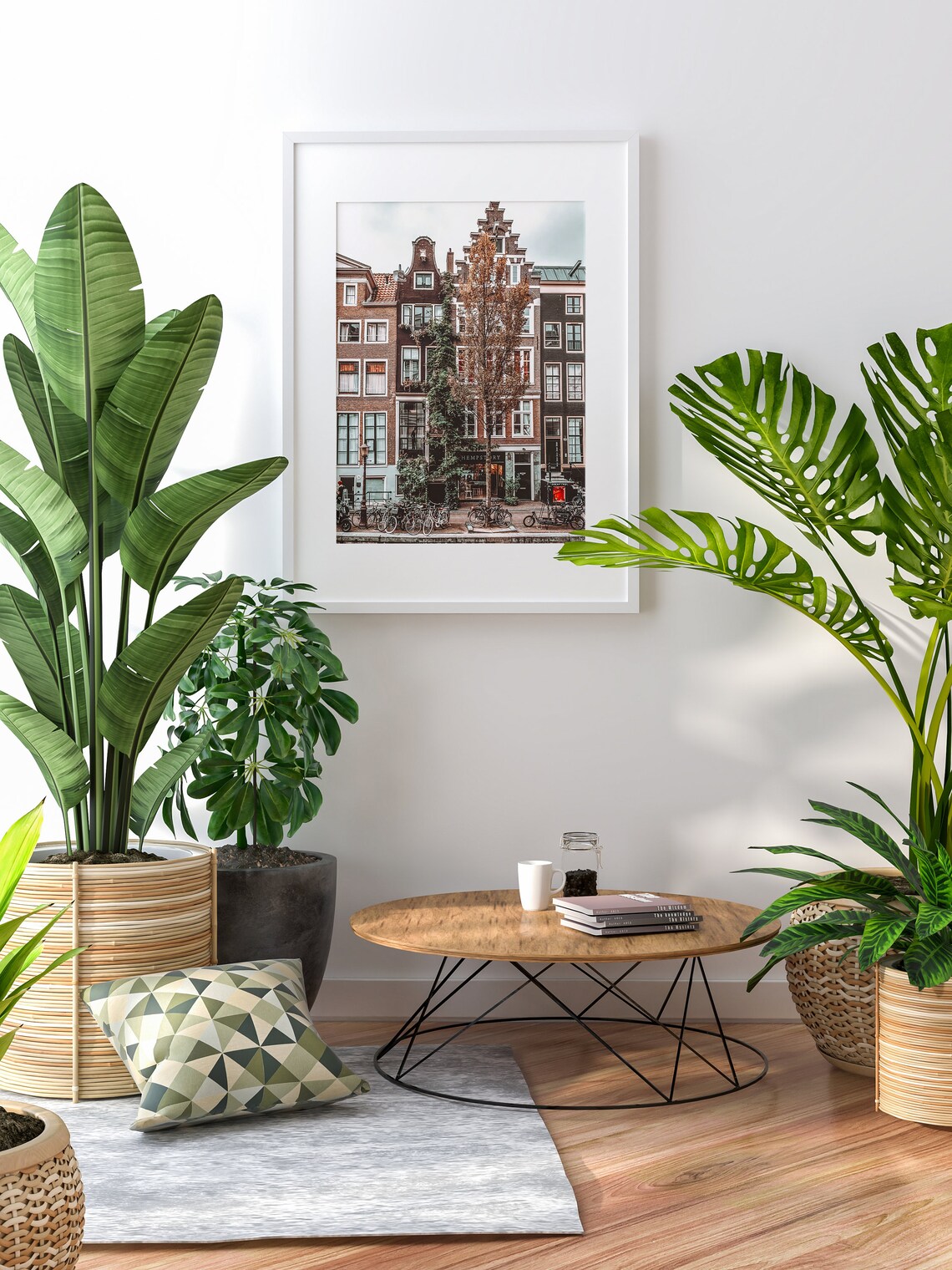 Amsterdam Houses Travel Poster, Modern Wall Art - Image 2