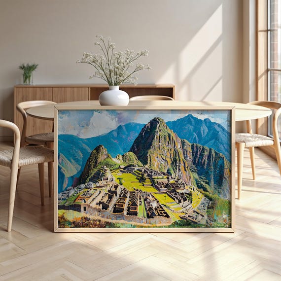 Machu Picchu Framed Poster Luxurious Design Ready To Hang Art