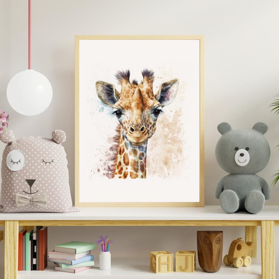 Baby Giraffe Animal Print