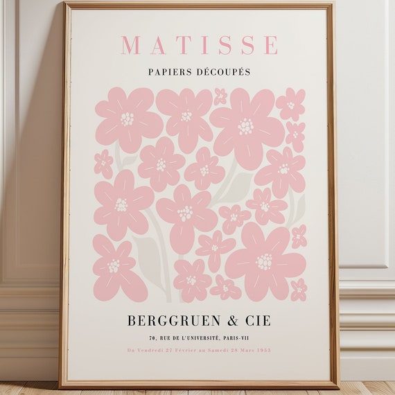 Matisse Flower Market Print, Botanical Wall Art