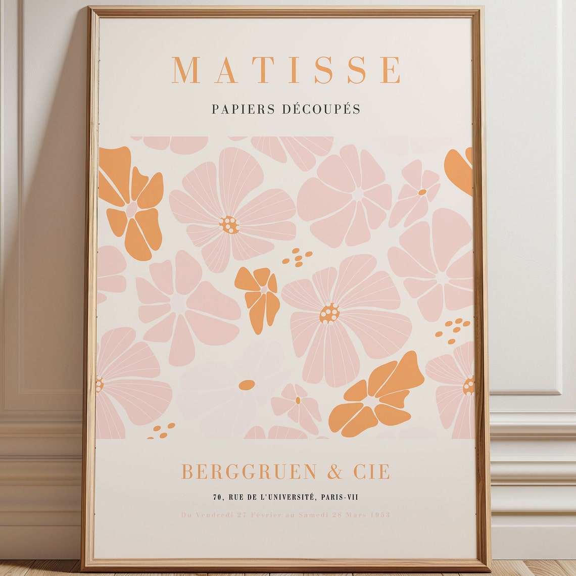 Matisse-Inspired Flower Market Art Print, Boho