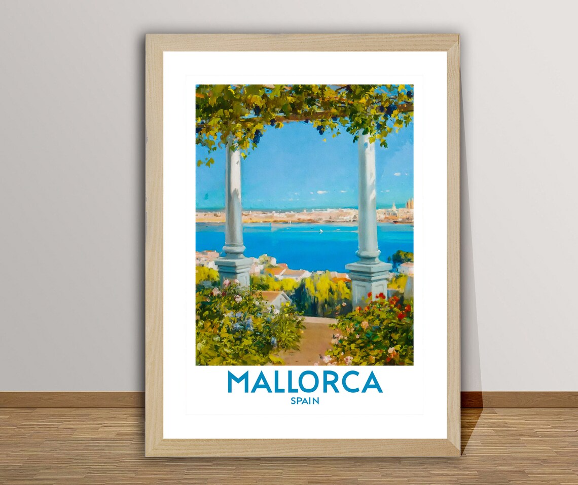 Mallorca Spain Vintage Travel Poster, Travel Poster - Image 2