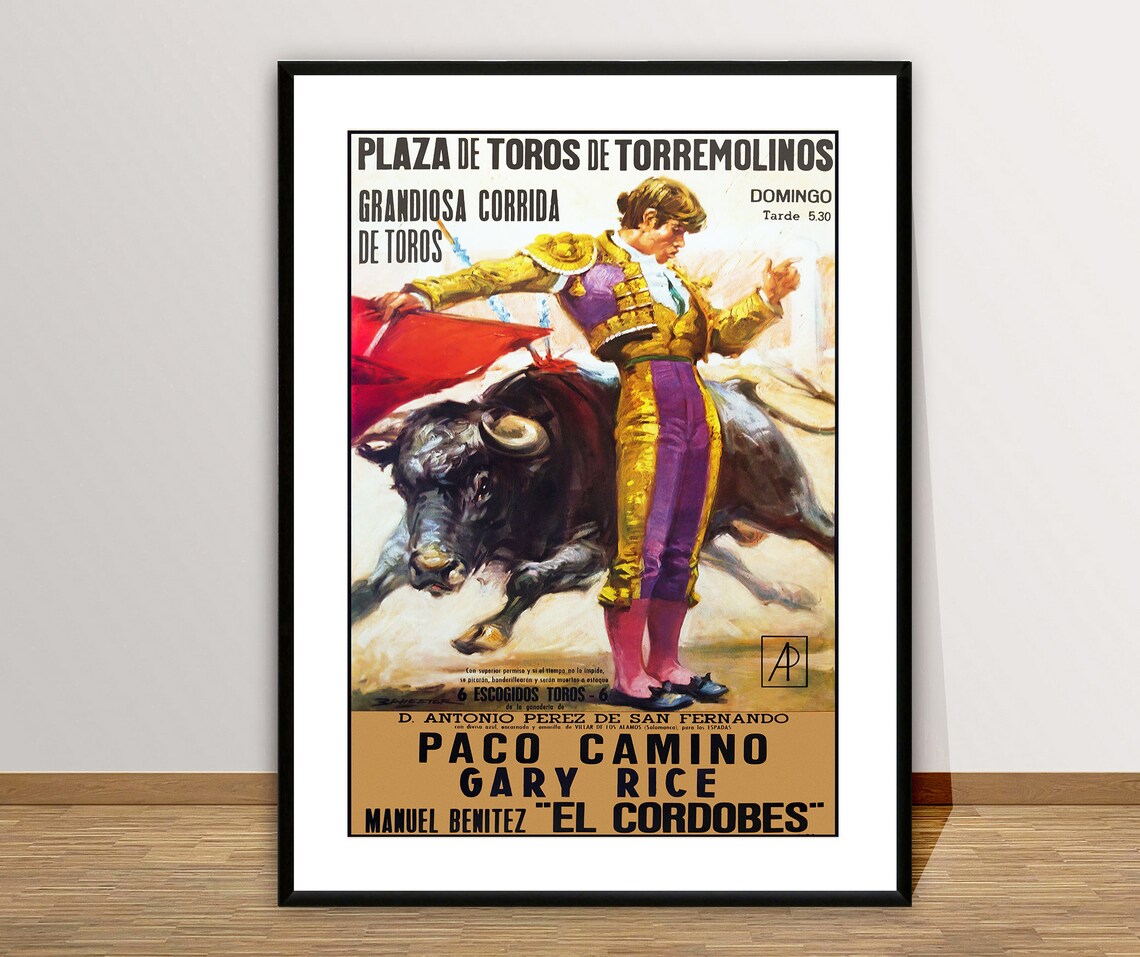 Plaza De Toros De Torremolinos Vintage Travel Poster - Image 2