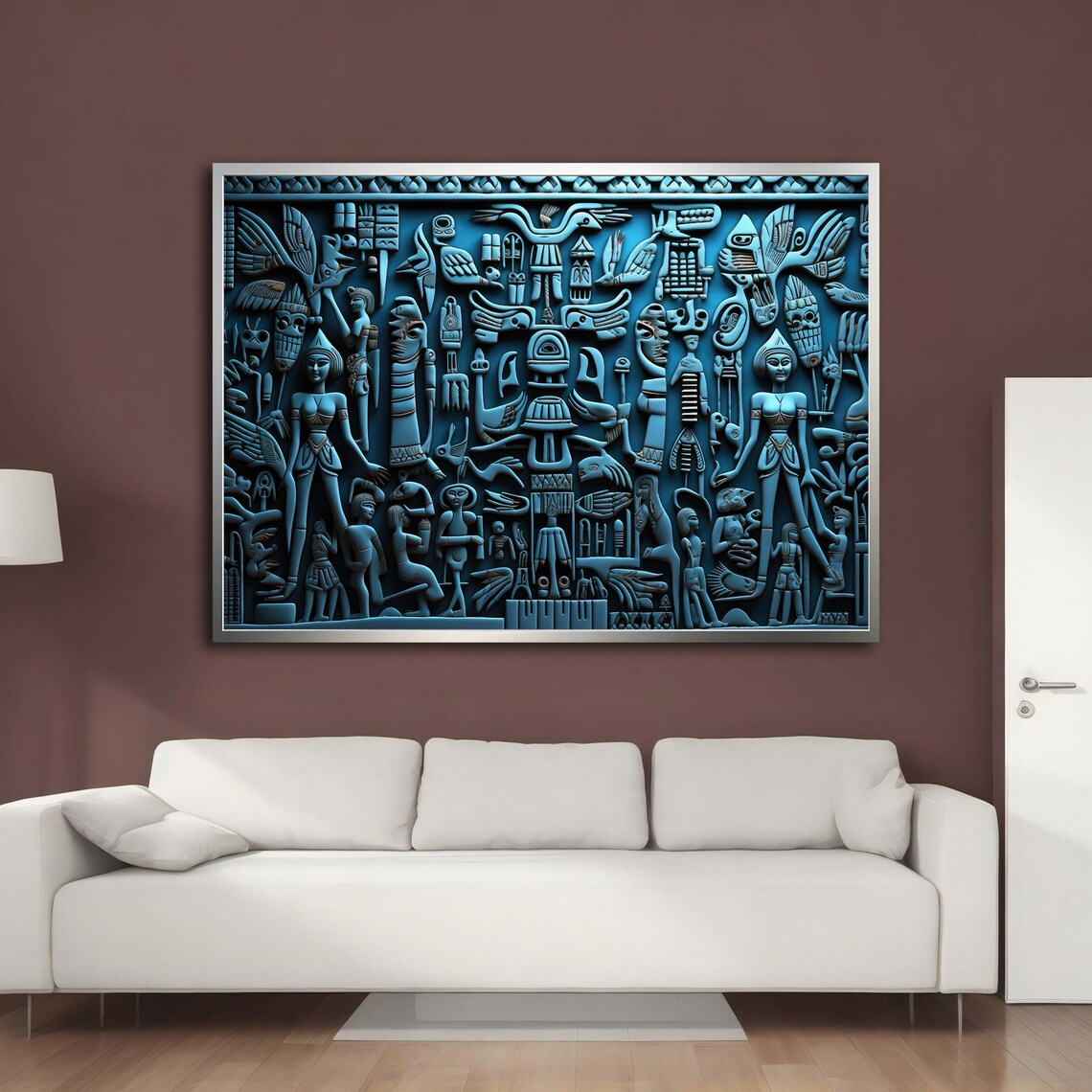 Hieroglyph Painting Historical Art Print - Image 3