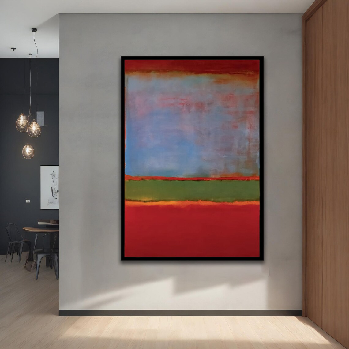 Mark Rothko-Inspired Mixed Color Wall Art Poster - Image 3