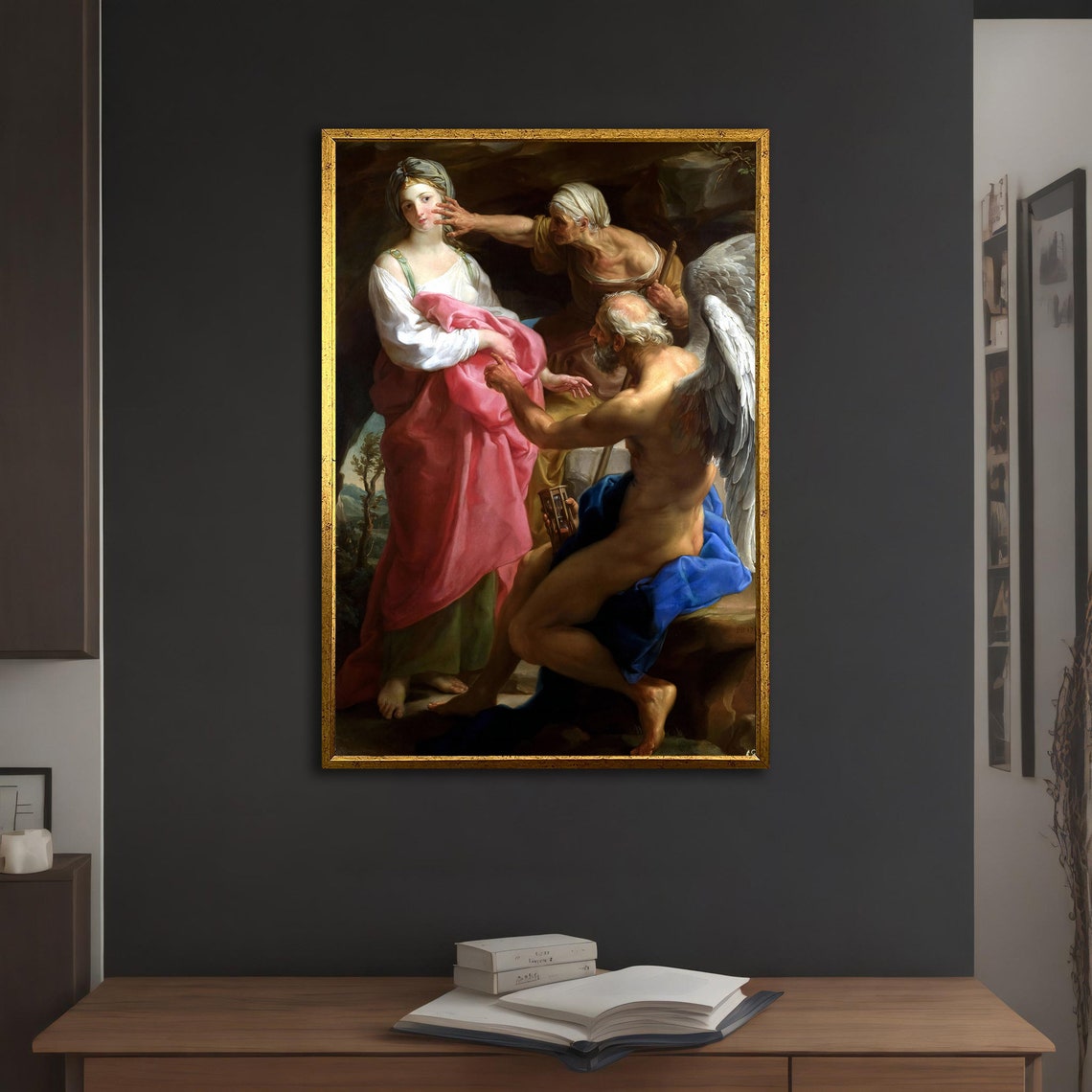 Batoni Time Commands Old Age To Destroy Beauty 1746 Classic Art Poster - Image 5