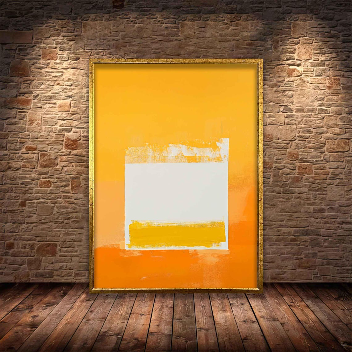 Mark Rothko Orange White Yellow Color Field Glow Minimalist Art Poster - Image 4
