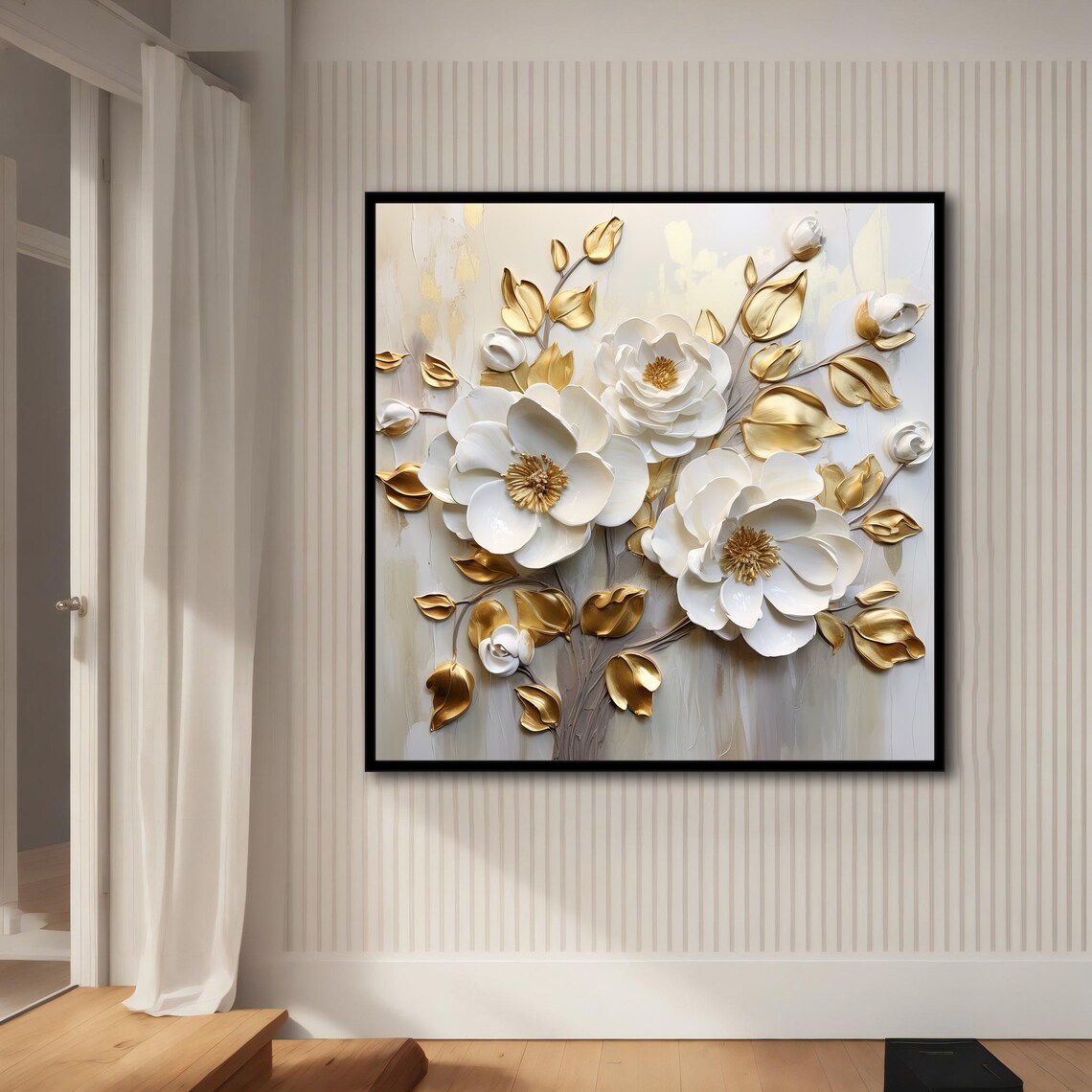 Modern Flower Painting Art Print for Home and Office - Image 4