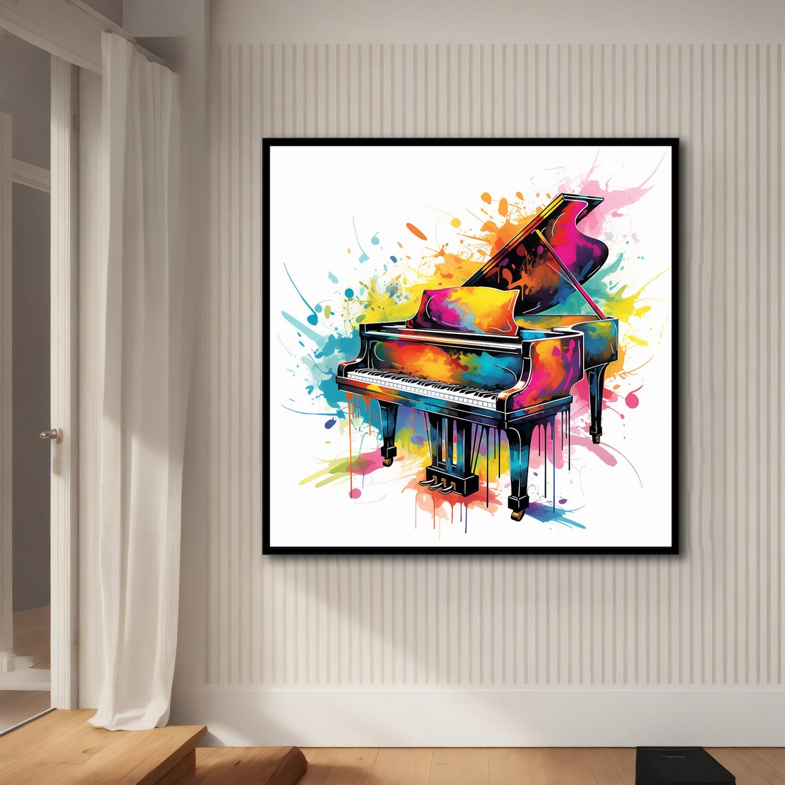 Piano Painting, Musical Art Print for Home Office - Image 4