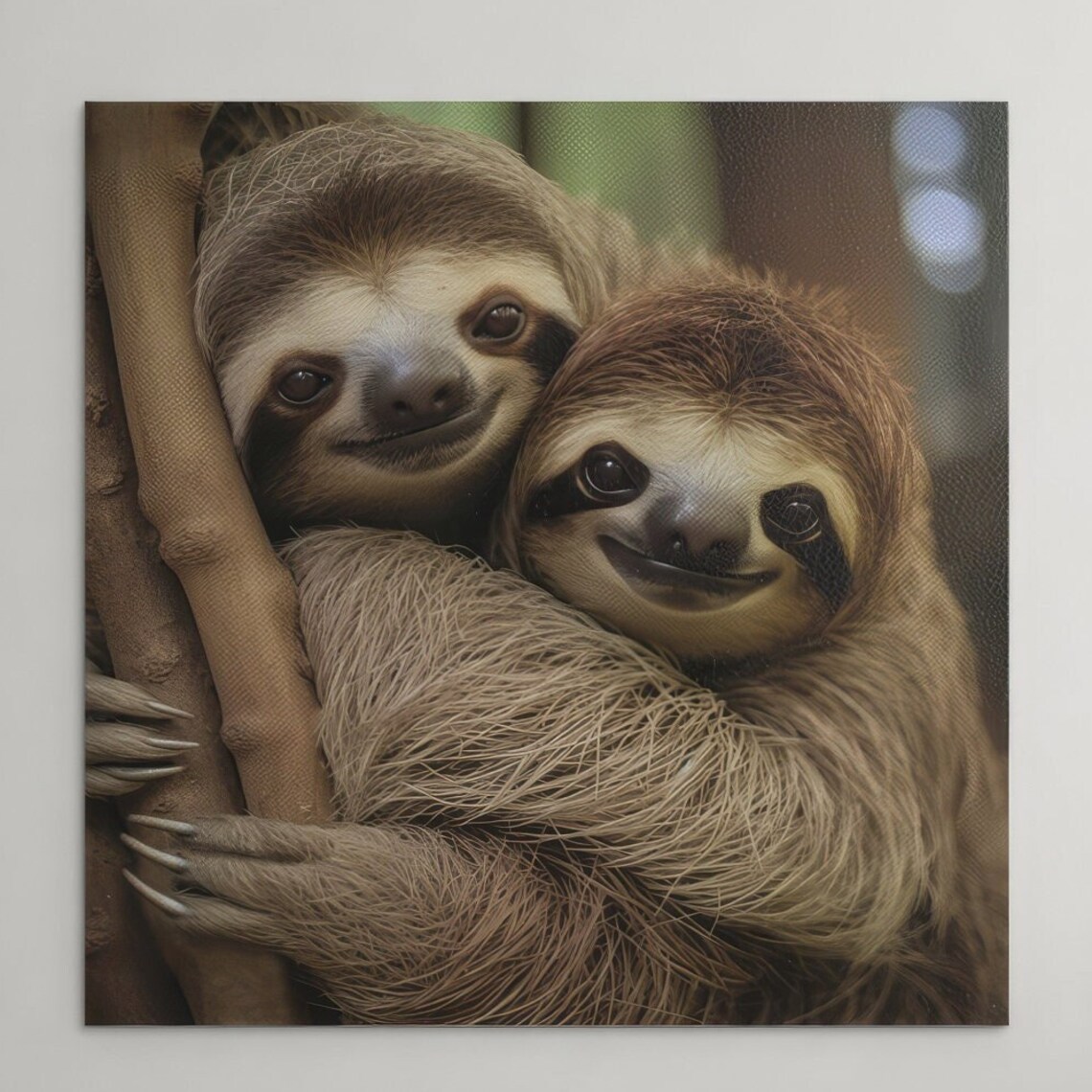 Cute Sloth Couple Poster, Pura Vida Jungle - Image 4