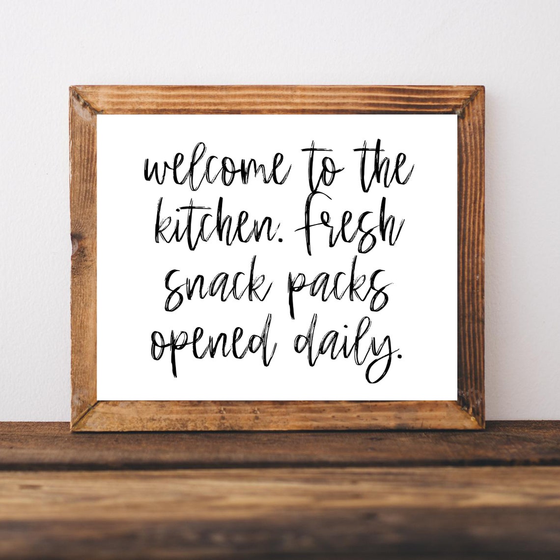 Funny Homeschool Kitchen Wall Art Print