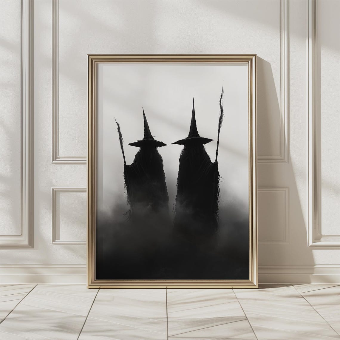 Witches Halloween Wall Art Decor Witchy Prints Vintage Witch