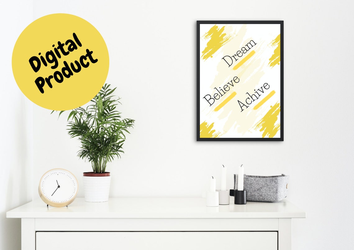 Printable Wall Art Positive Wall Art Inspirational Quotes Neutral Wall Art Wall Art With Quotes Printable Art - Image 2