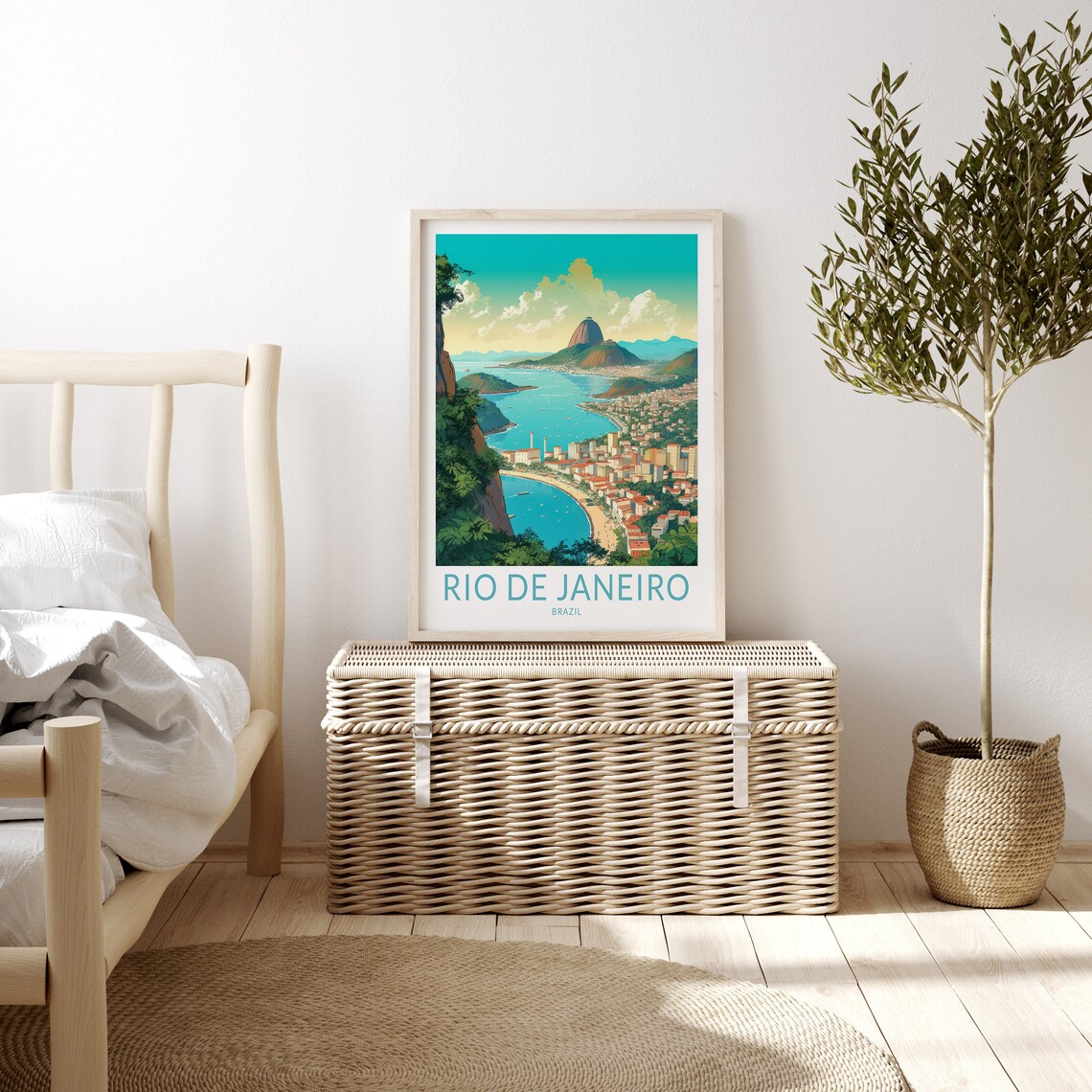 Rio De Janeiro Travel Poster, South America Art - Image 3