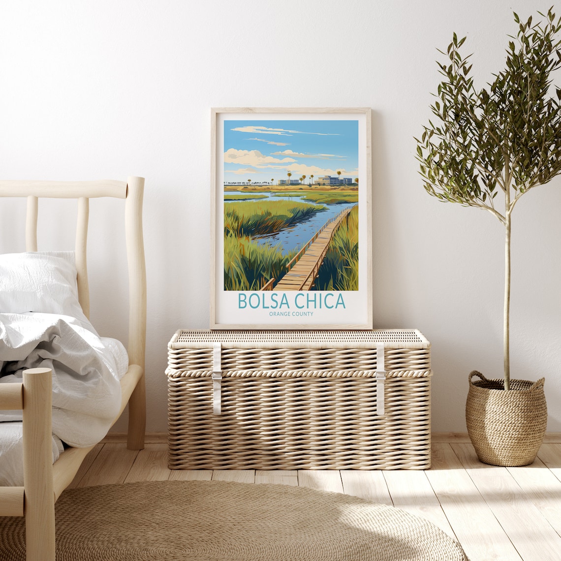 Bolsa Chica State Beach Travel Poster, Huntington Beach - Image 3